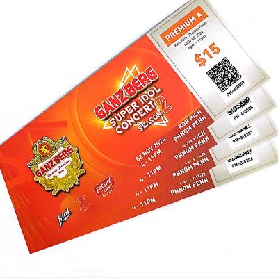 Premium Ticket for Ganzberg Super Idol Concert Season II (Koh Pich)